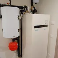 Pompa di calore Panasonic Aquarea All in One in locale tecnico