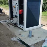 Installazione di pompa di calore aria-acqua Panasonic in cantiere